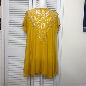 NWOT Oversized Shirt w/ Lace Back by Ezra